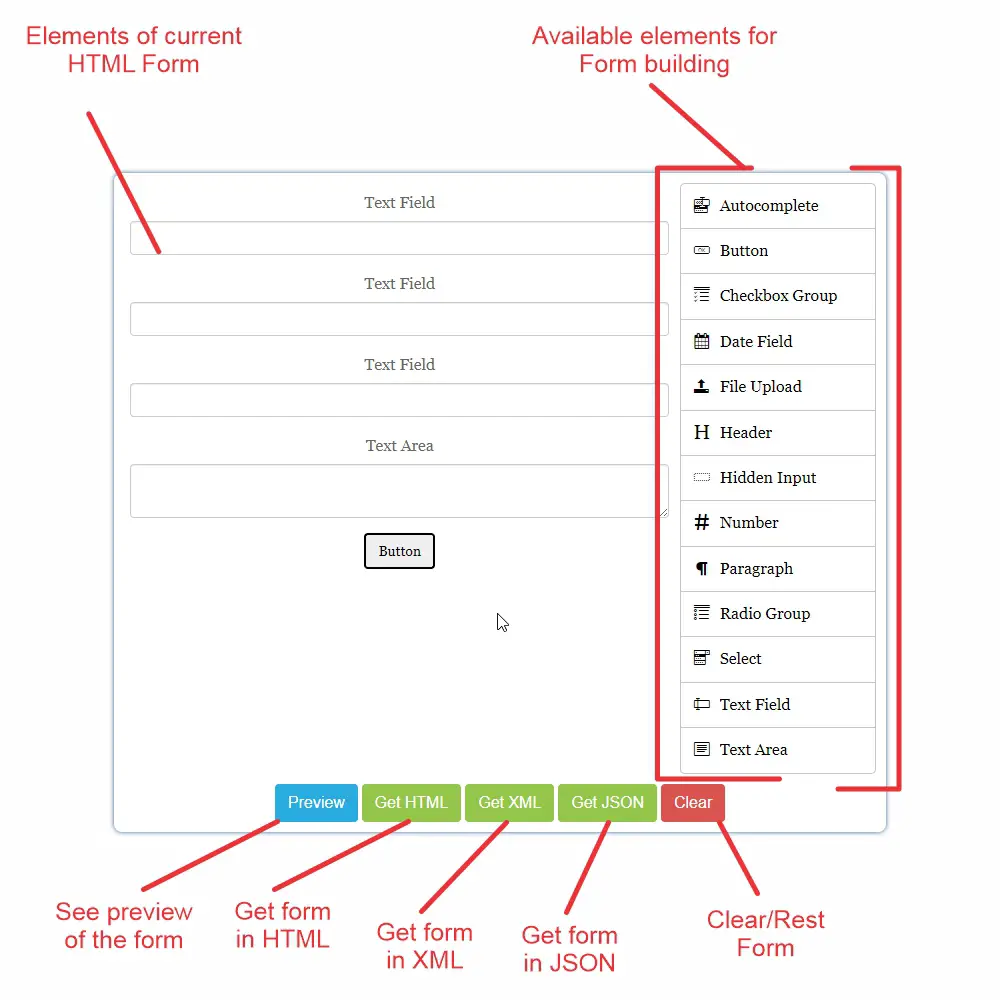 HTML Form Builder | Near to Us